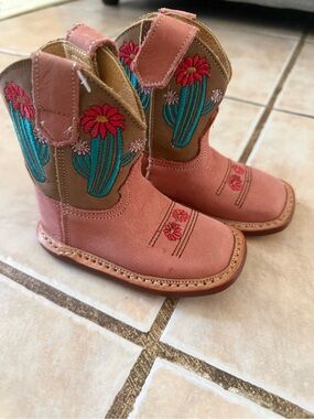 ROPER INFANT GIRLS' COWBABY CACTUS WESTERN BOOTS - SQUARE TOE
